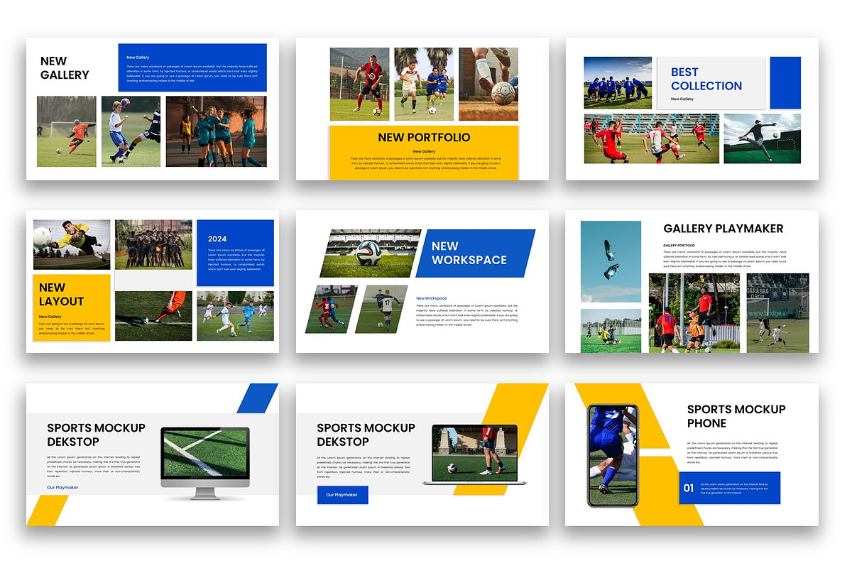 Playmaker – Sport PowerPoint, a Presentation Template by kreatifreya (Photo 2 of 5)