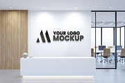 Modern Office Wall Logo Mockup, a Mockup by GenesisCreativeCo (Thumbnail 1 of 3)