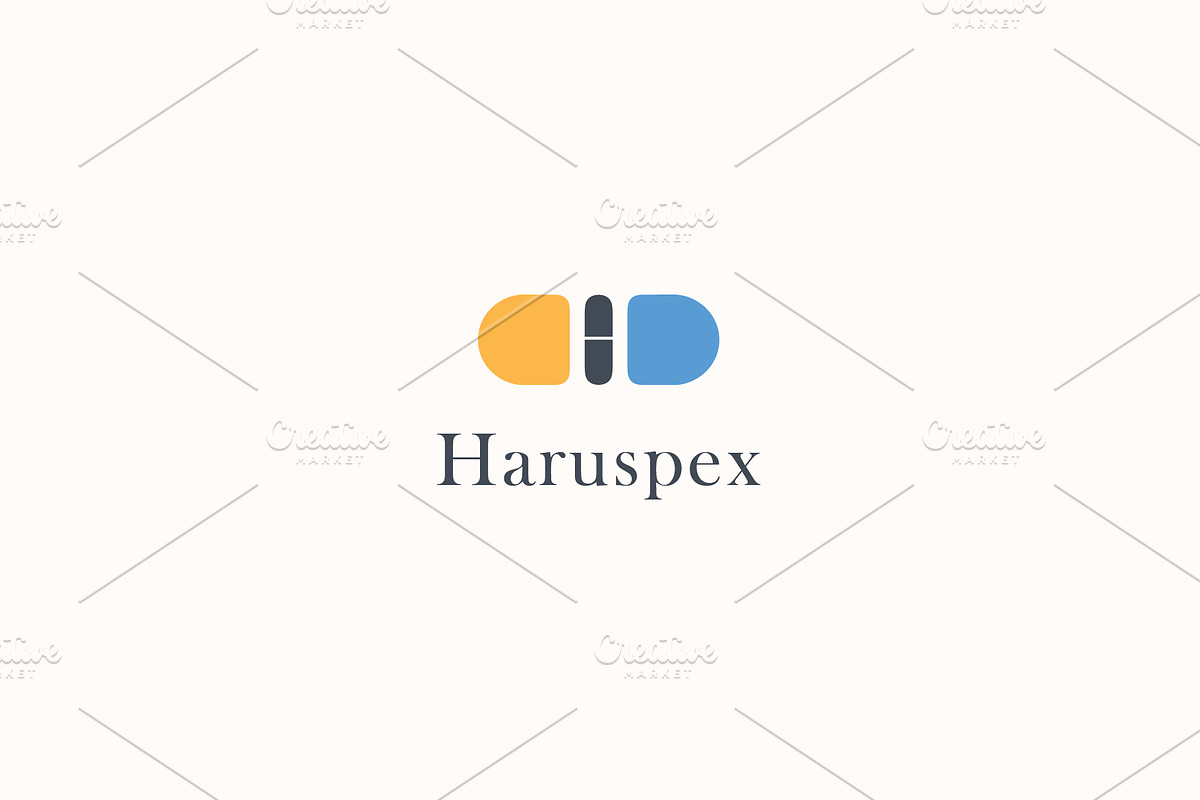 H and pill logo design, a Branding & Logo Template by MuzaInspires (Photo 1 of 6)