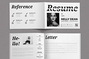 Resume Booklet Template Layout, a Stationery Template by ContestDesign (Thumbnail 2 of 4)