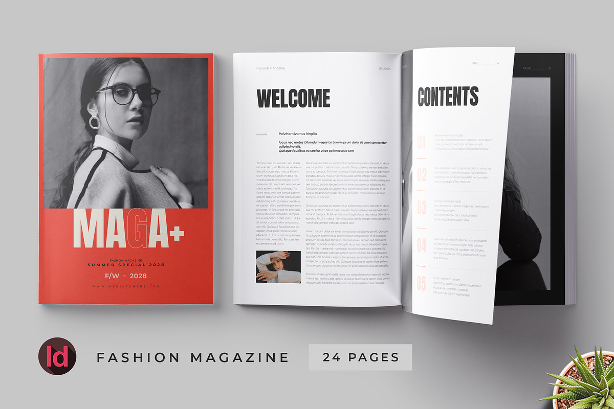 Fashion Magazine Template, a Brochure Template by HiveArts (Photo 1 of 13)