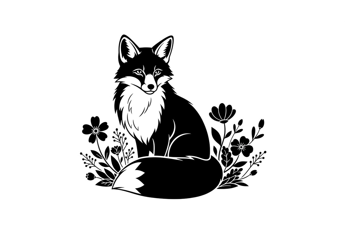 Cute Fox Silhouette Bundle, an Illustration by Designs_River (Photo 13 of 31)