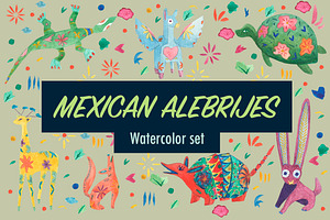 Watercolor Alebrijes