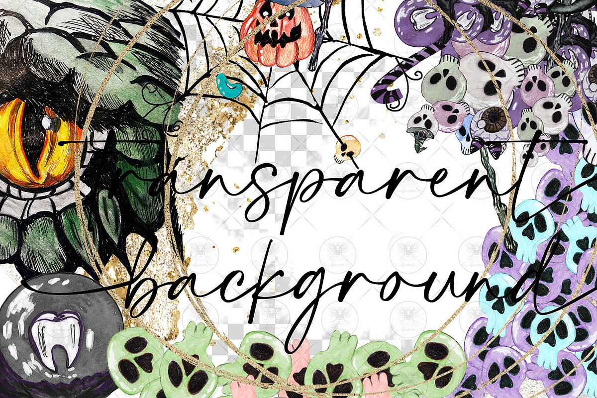 Halloween Pumpkin Witch Clipart, an Illustration by BigCakeBee (Photo 2 of 4)