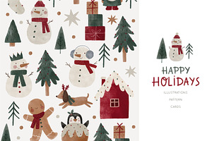 Cozy Watercolor Christmas Holidays, a Decorative Illustration by Cute And Wild
