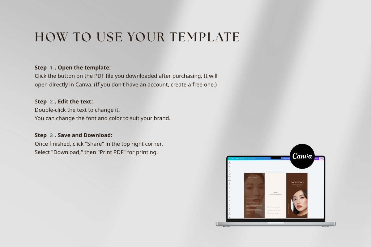 Minimal Skincare Brochure Template, a Brochure Template by batang (Photo 4 of 4)