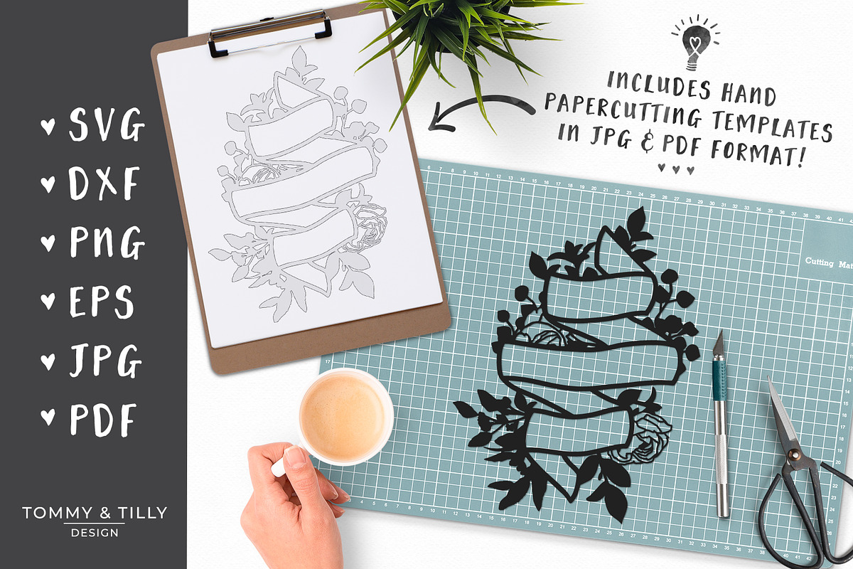 Floral Overlay - Vector Clipart, an Object Graphic by Tommy & Tilly Design (Photo 6 of 6)