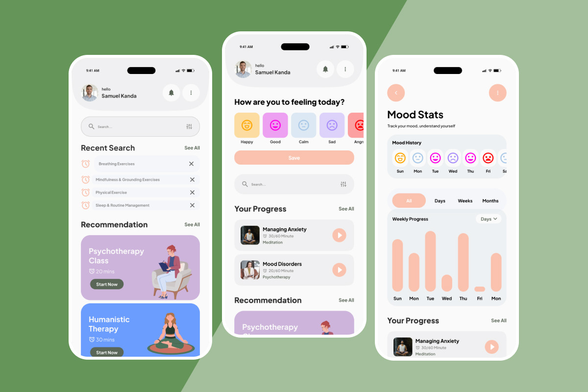 Calmara – Guided Meditation App, an App Template by productype1 (Photo 4 of 5)