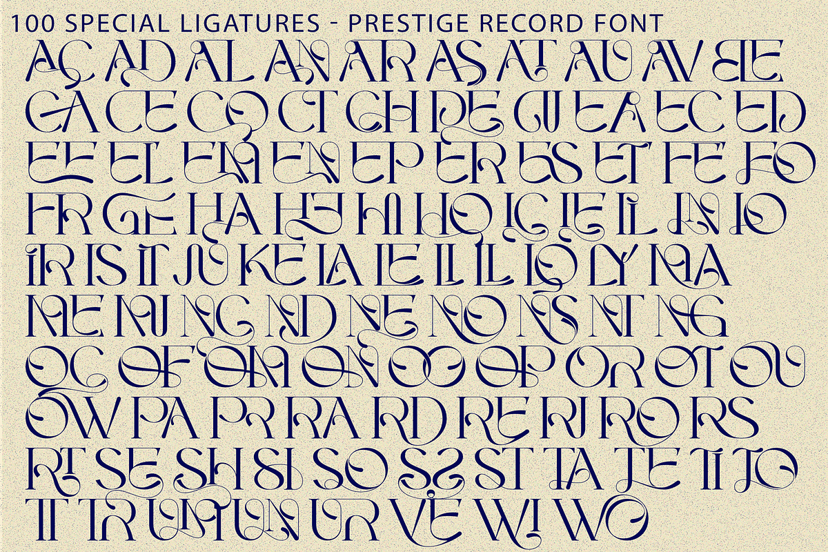 PRESTIGE RECORD - MODERN LUXURY FONT, a Serif Font by 177Studio (Photo 8 of 8)