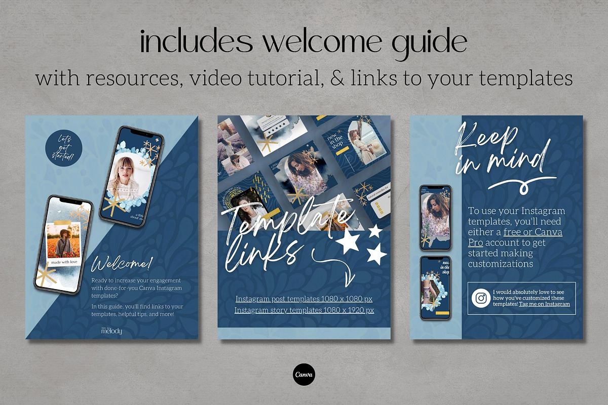 eCommerce Canva Instagram Templates, a Social Media Template by Made by Melody (Photo 3 of 6)