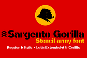 Sargento Gorila 2 fonts, a Sans Serif Font by deFharo (Thumbnail 7 of 7)