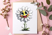 Funny Cartoon Flowers Clipart, an Illustration by SinaCreation (Thumbnail 5 of 9)