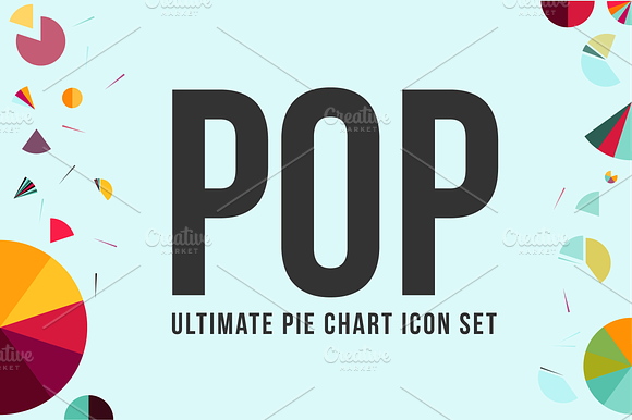 Pop Ultimate Pie Chart Icon Set