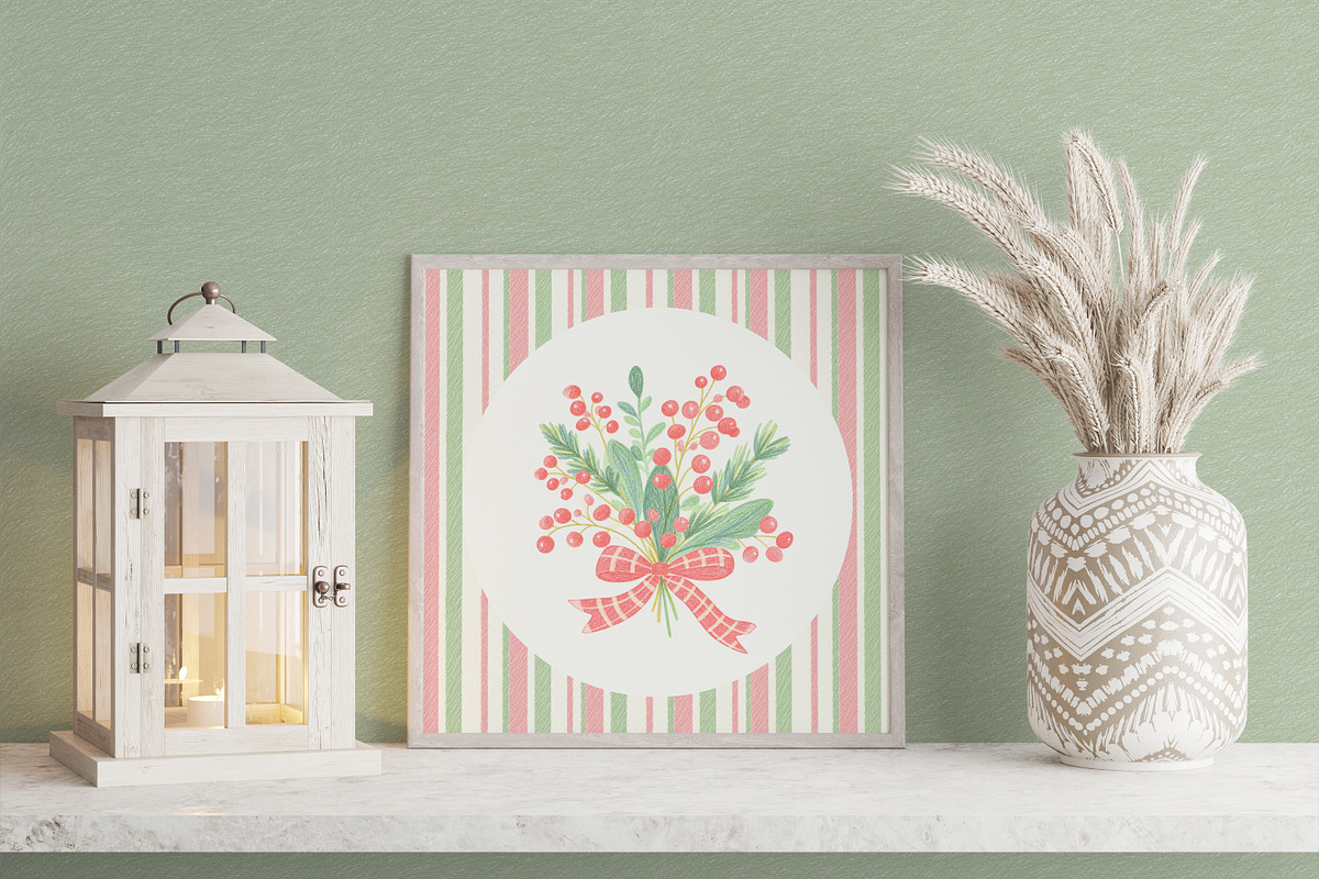 Colored Pencils Christmas, a Seasonal Illustration by Vasmila (Photo 4 of 12)