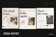 DESK NOTES | 40 Canva Templates, a Social Media Template by The Muza (Thumbnail 1 of 9)