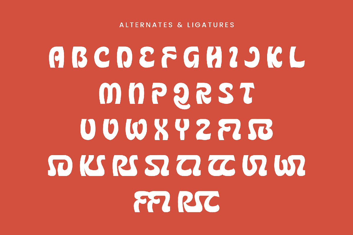 Crabking - Tropical Display Font, a Script Font by AQR Studio (Photo 2 of 8)
