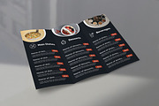Restaurant Food Menu Tri Fold, a Brochure Template by UNIK Agency (Thumbnail 2 of 3)
