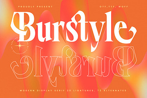 Burstyle Modern Display Serif