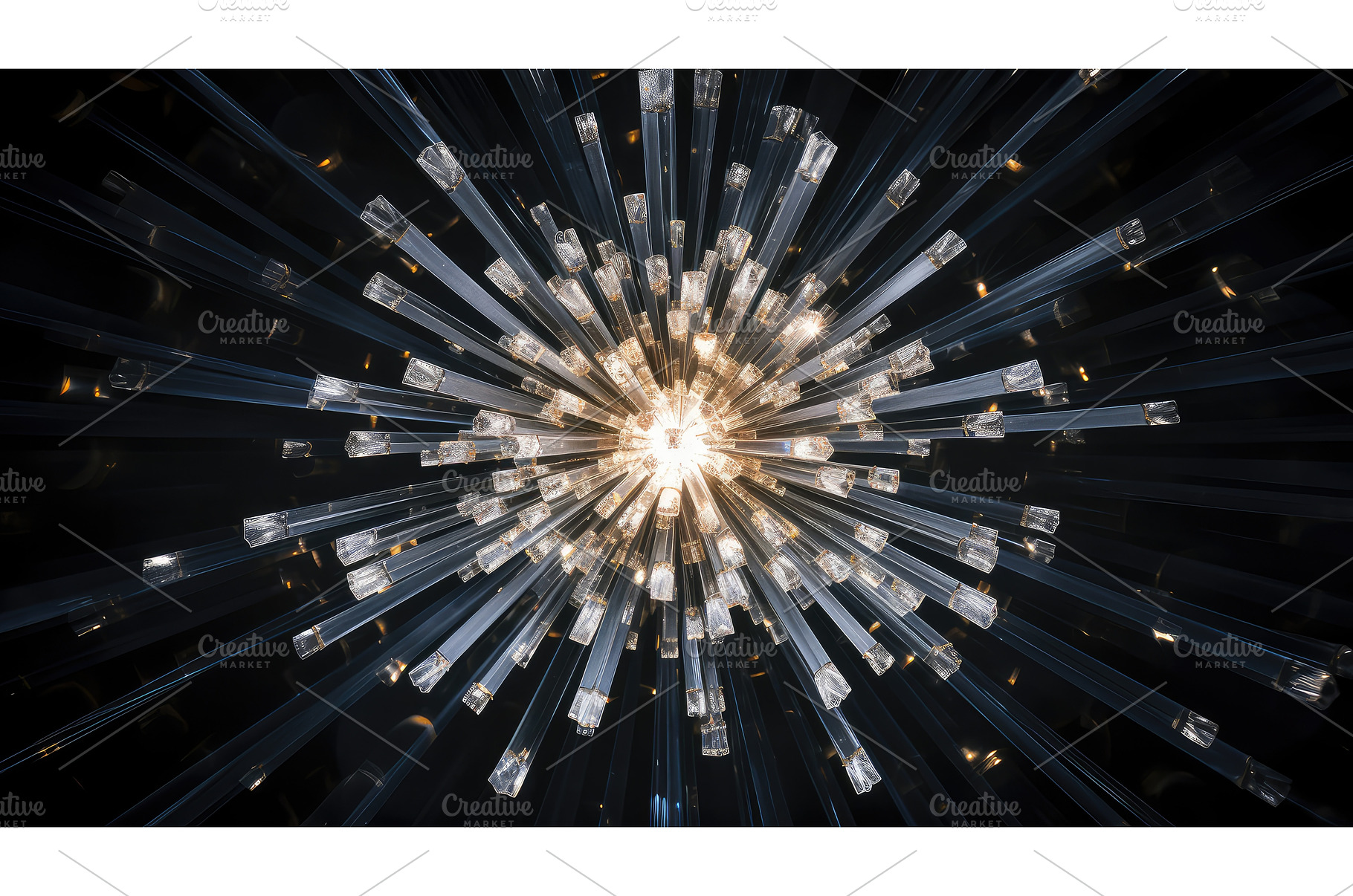 chandelier starburst shape ai, a Technology Photo by pikepicture
