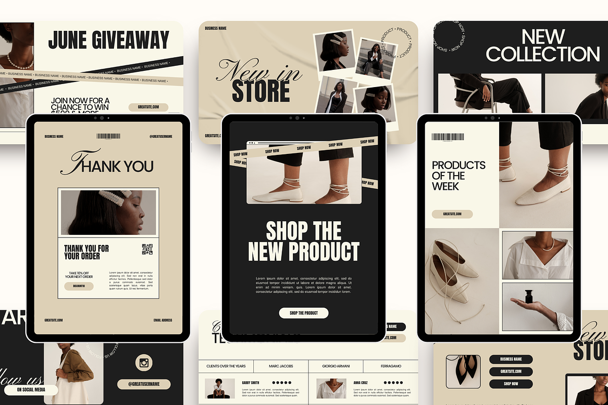 Email Marketing Newsletter Template, an Email Template by Branding Babe Co. (Photo 3 of 9)