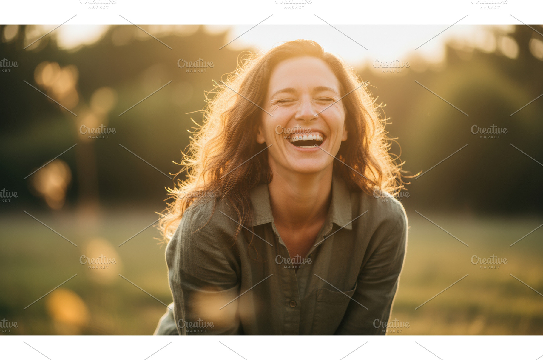 Smiling woman enjoying sunlight, a Nature Photo by Igor Tichonow