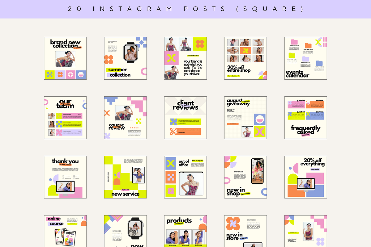 Modern Instagram Stories Posts Canva, a Social Media Template by Branding Babe Co. (Photo 4 of 7)