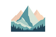 Geometric Mountain Icons Pack, an Object Graphic by yasushie (Thumbnail 5 of 12)