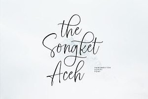 Songket Handwritten Script