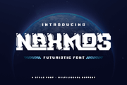 NAXMOS | Futuristic Font, a Font by twinstd (Thumbnail 1 of 12)
