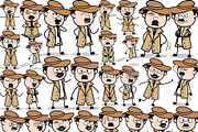 Detective ~ Cartoon Character Set, a Person Illustration by The Toon Company (Thumbnail 5 of 7)