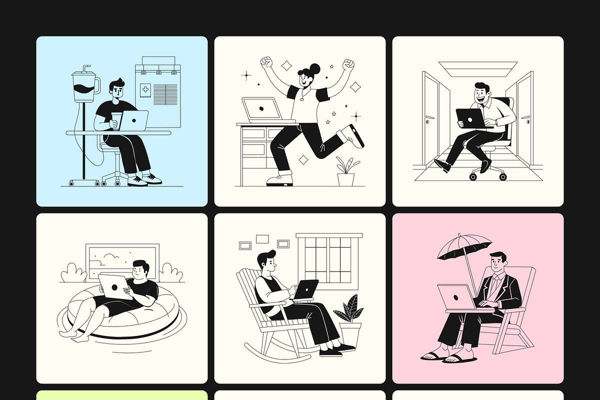 Freelance Vector Illustration Set, an Object Graphic by Brickclay (Photo 7 of 10)