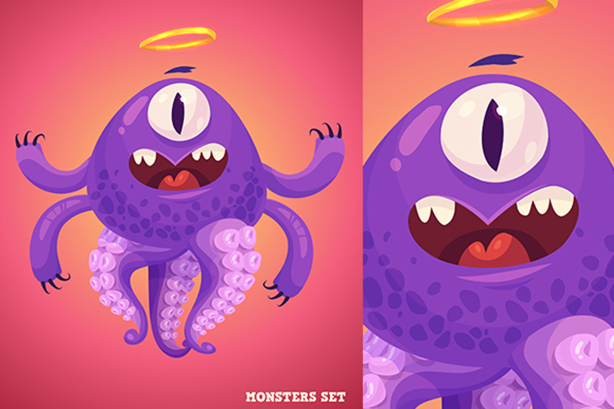 Cute monster #1, an Animal Illustration by Krolone