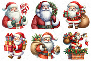 Watercolor Santa Clipart, an Illustration by DreamPrint404 (Thumbnail 6 of 6)