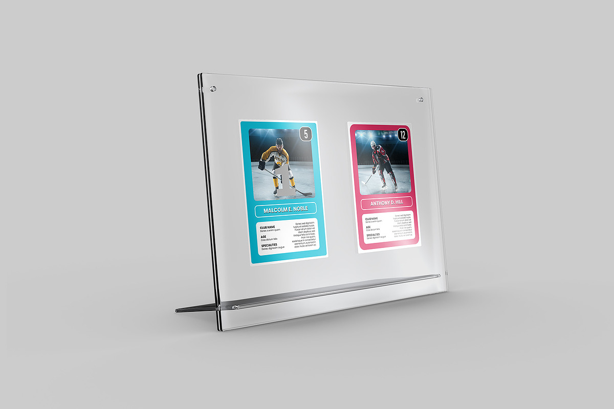 Acrylic Trading Card Display Mockup, an Advertising Mockup by Illusiongraphic (Photo 4 of 24)