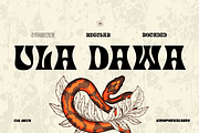 Ula Dawa - Display Font, a Sans Serif Font by Differentialtype (Thumbnail 1 of 10)