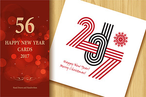 2017 Happy New Year Greeting Cards 