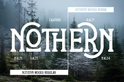 Nothern Woods Vintage Label Font, a Serif Font by JumboDesign (Thumbnail 5 of 6)