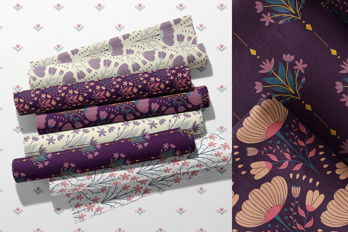 Bohemian Floral Pattern Collection, a Graphic by Asya Melkonyan Patterns (Photo 2 of 15)
