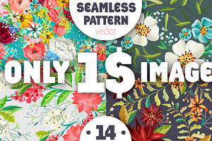 Pack of seamless patterns