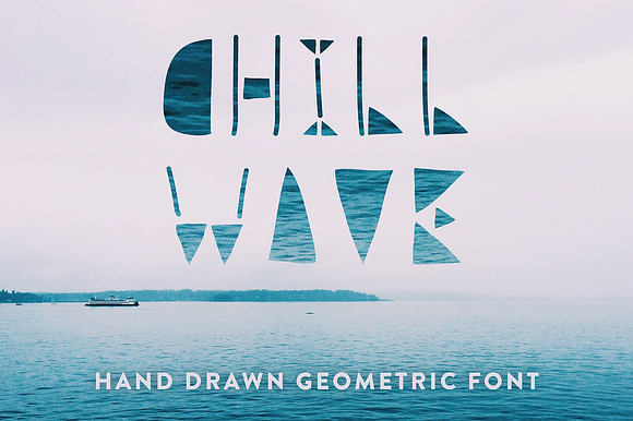 Chill Wave - Geometric Font preview 7