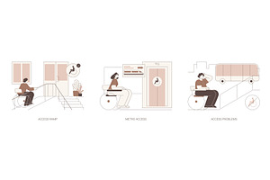 Inclusive city environment isolated, a Person Illustration by Visual Generation