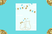 Greeting Card, Invitation, Gift  Tag, an Invitation Template by kh_cat (Thumbnail 7 of 8)