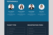 Event Registration Landing Page, a Landing Page Template by MightyDesign (Thumbnail 4 of 9)