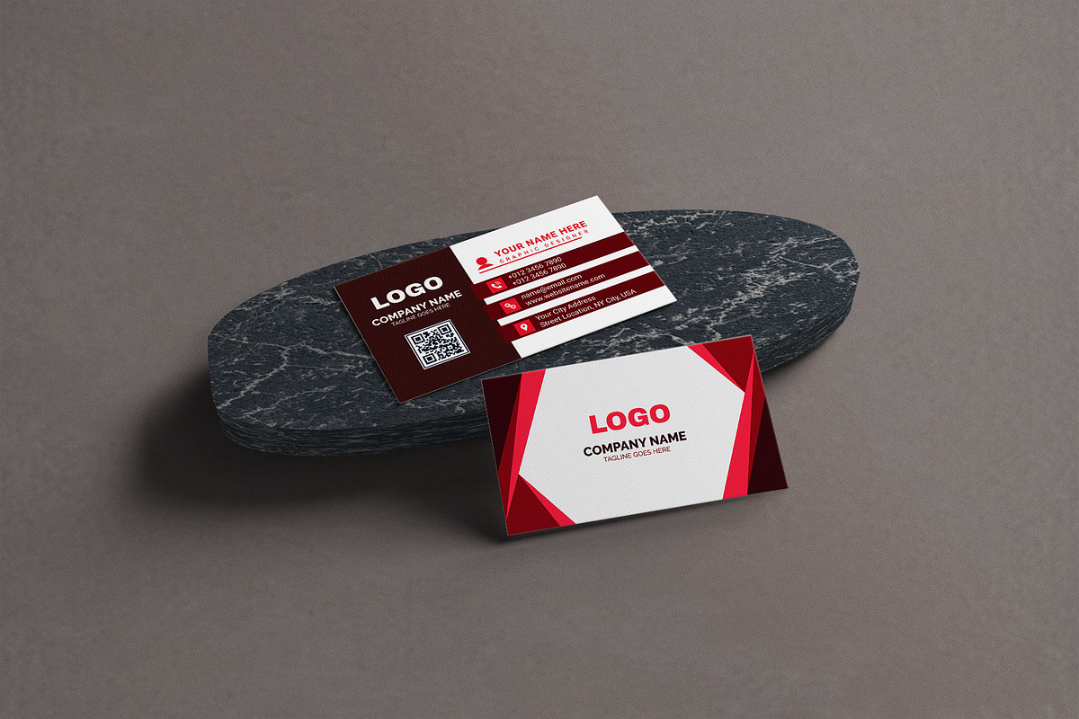 BM template with red & black, a Business Card Template by Vitoria's Collection (Photo 3 of 4)