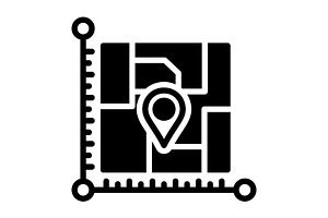 Areas location solid icon, a Solid Icon by Creative priyanka