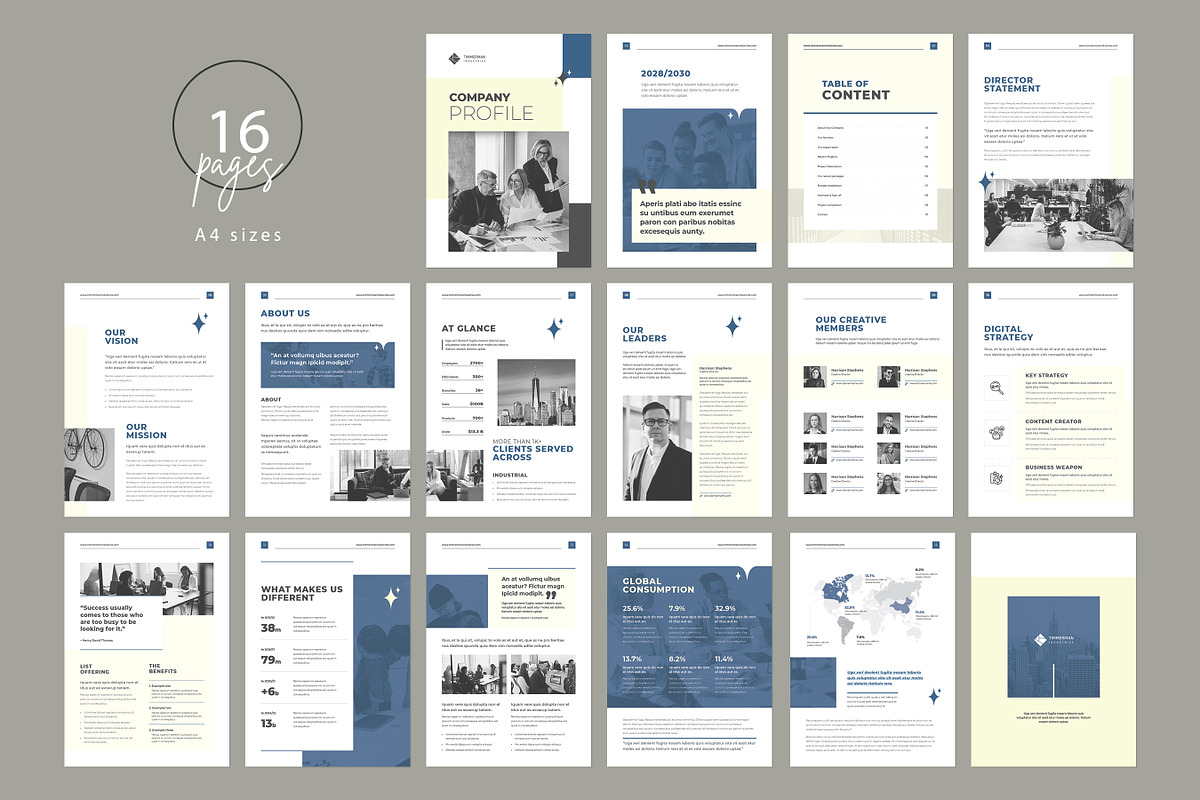 Company Profile Template | Handbook, a Brochure Template by DesVert (Photo 5 of 6)