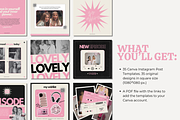 Pink Aesthetic Instagram Templates, a Social Media Template by Ad Astra Creations (Thumbnail 3 of 5)
