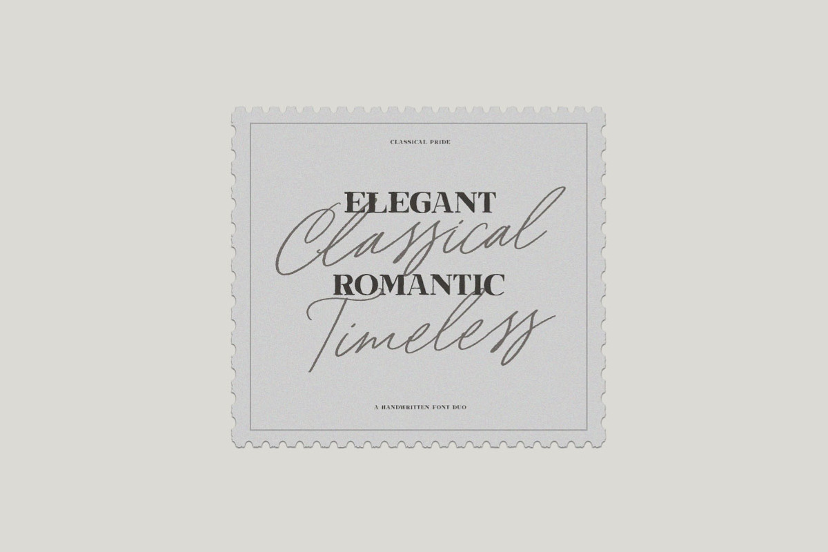 Classical Pride Timeless Beauty Font, a Script Font by Letterhend Studio (Photo 6 of 11)