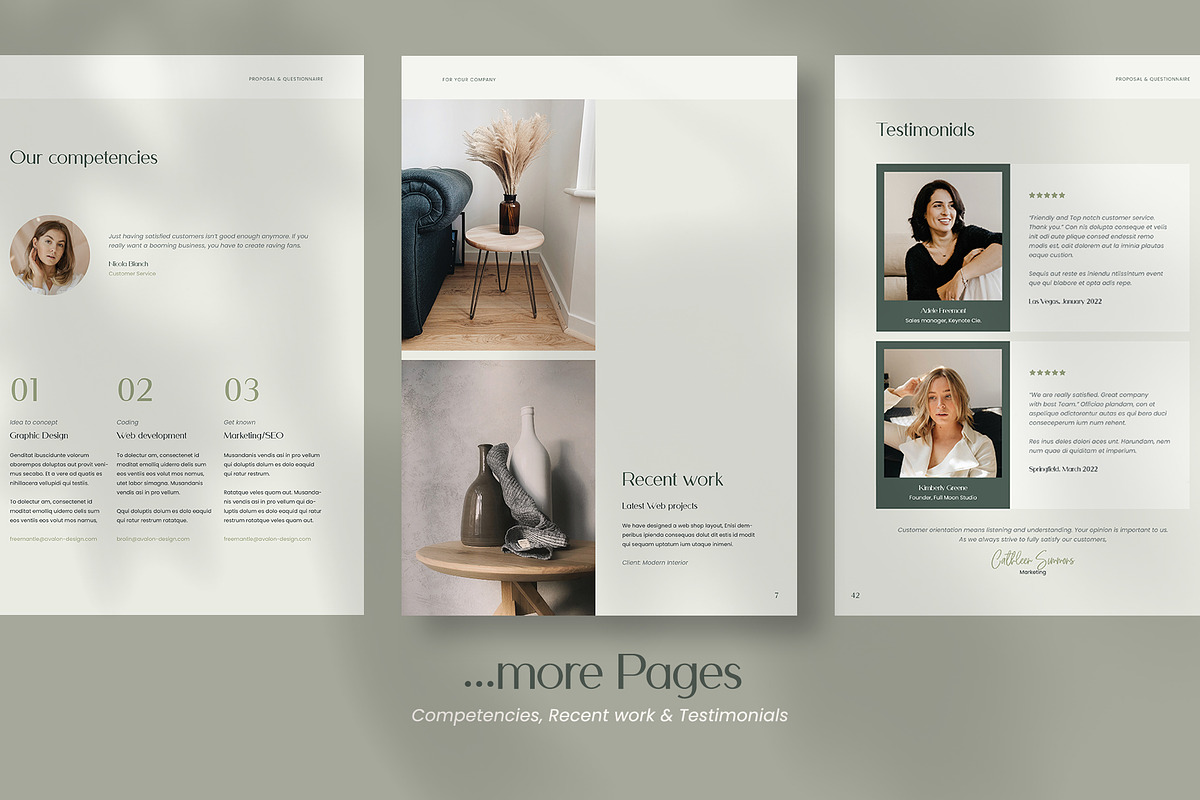 Proposal & Questionnaire | Indd, a Brochure Template by Imagination Area (Photo 9 of 14)