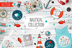 I love SEA - vector design kit
